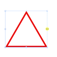 三角形のサイズ変更